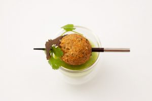 Pistachio herb falafel